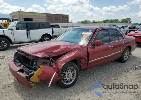 1999 Mercury Grand Marquis Gs z USA, uszkodzony, nr VIN 2MEFM74W1XX603586
